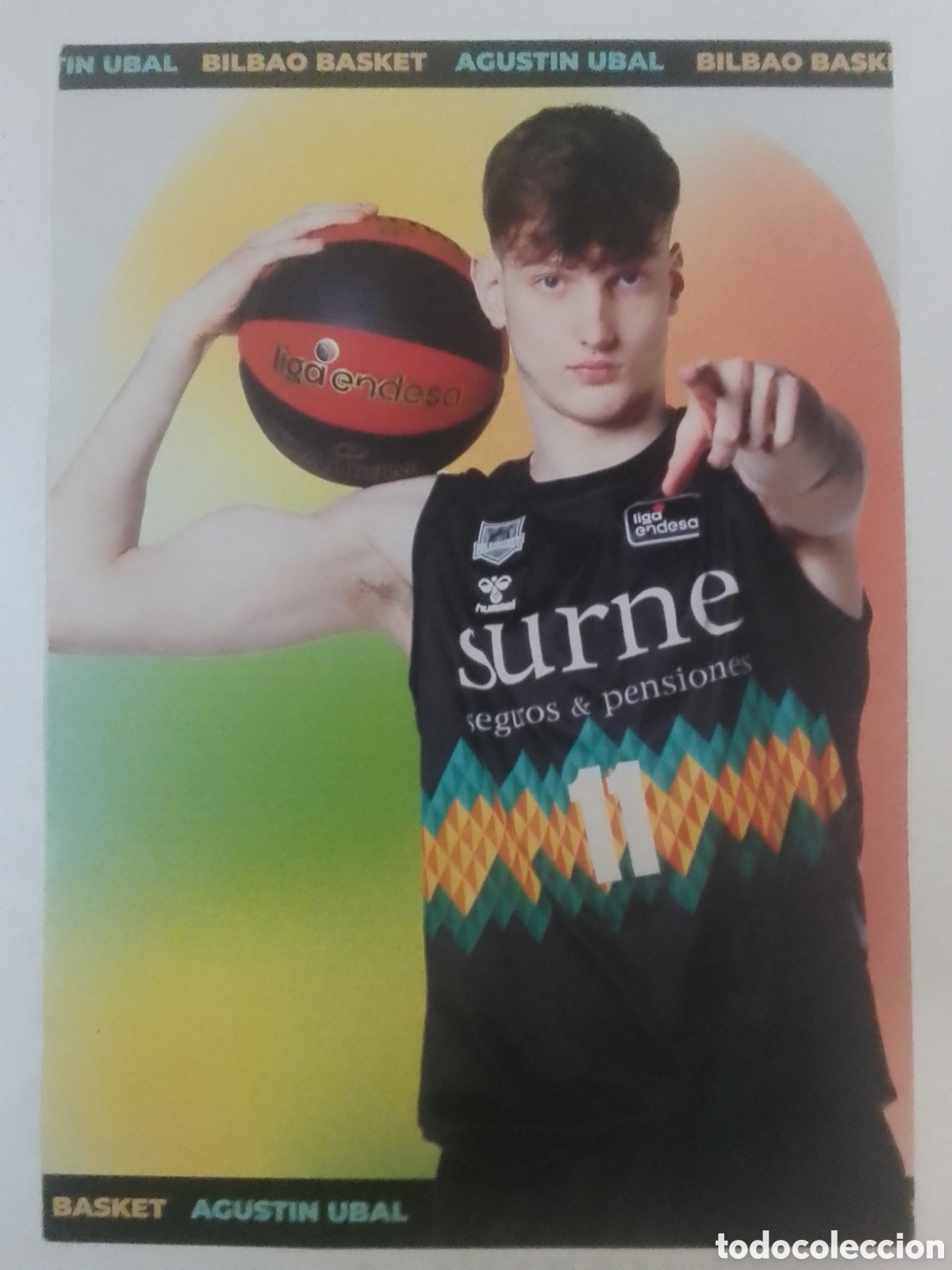 Collezionismo sportivo: Postal Agust&iacute;n Ubal &bull; Bilbao Basket.