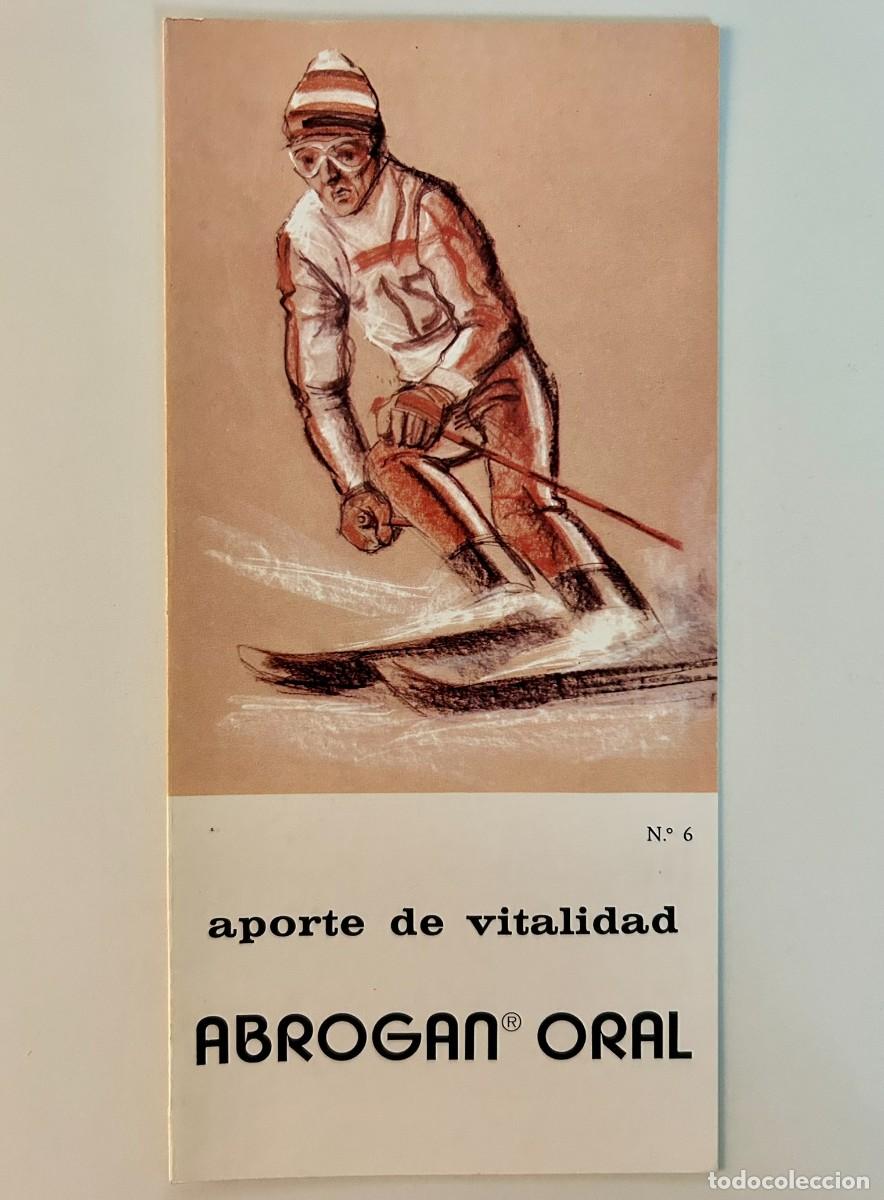 Sammelleidenschaft Sport: ESQU&Iacute; #6 SERIE ILUSTRACIONES DE DEPORTES - D&Iacute;PTICO PUBLICITARIO ABROGAN ORAL - MADE 1975