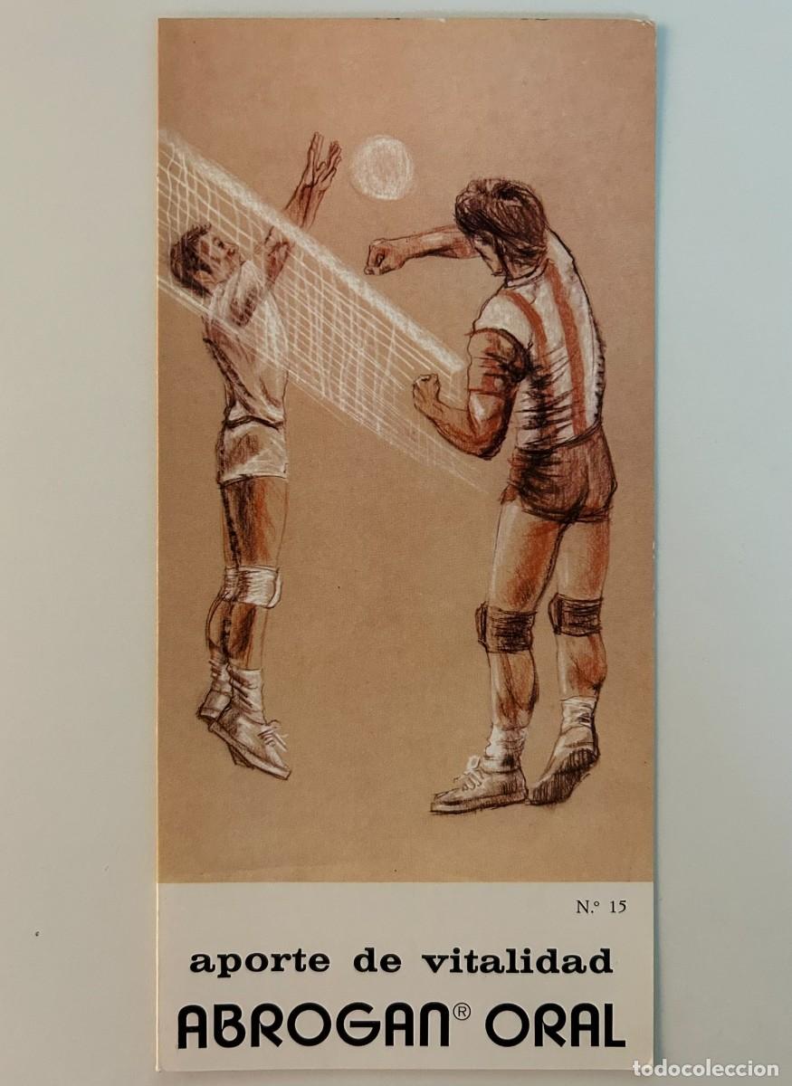 Sammelleidenschaft Sport: VOLEIBOL #15 SERIE ILUSTRACIONES DE DEPORTES - D&Iacute;PTICO PUBLICITARIO ABROGAN ORAL - MADE 1975