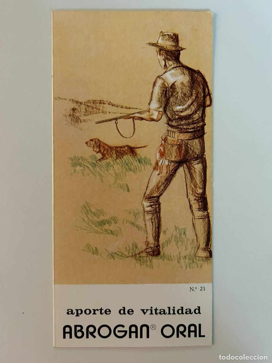 Sports collectibles: CAZA DEPORTIVA #21 SERIE ILUSTRACIONES DE DEPORTES - D&Iacute;PTICO PUBLICITARIO ABROGAN ORAL - MADE 1975