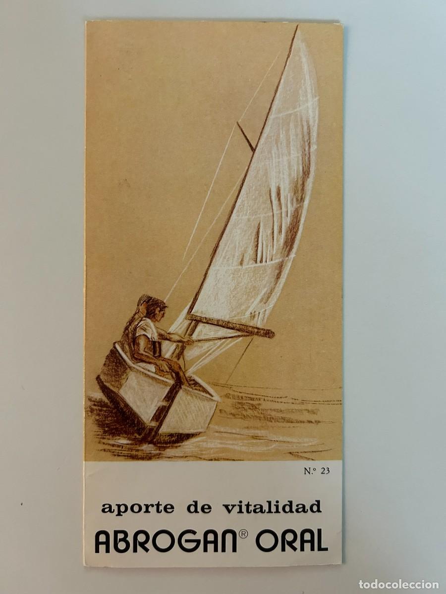 Sports collectibles: VELA DEPORTIVA #23 SERIE ILUSTRACIONES DE DEPORTES - D&Iacute;PTICO PUBLICITARIO ABROGAN ORAL - MADE 1975