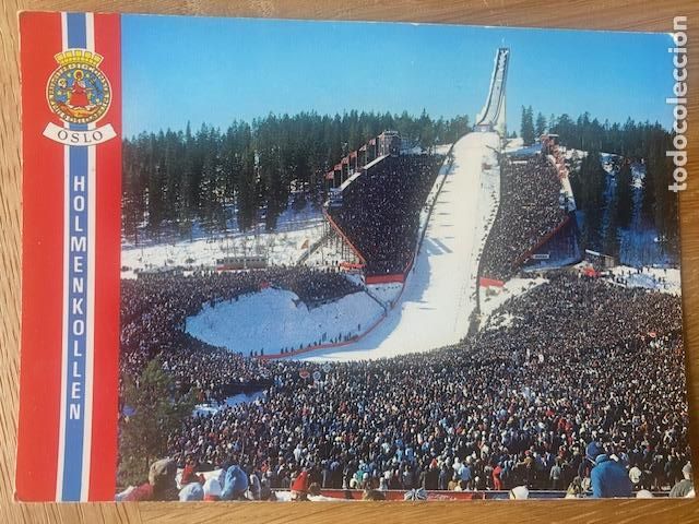 Sports collectibles: Oslo. Noruega. The Holmenkollen ski jump. Postal sin circular