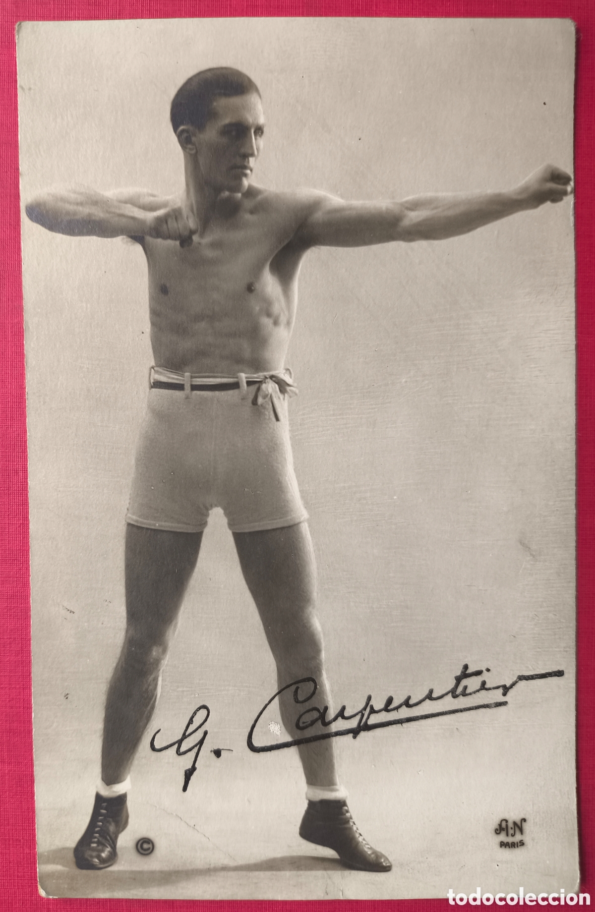 Coleccionismo deportivo: BOXEO PUGIL GEORGE CARPENTER BOXEUR CPA CARTE POSTALE FRANCE C. 1925