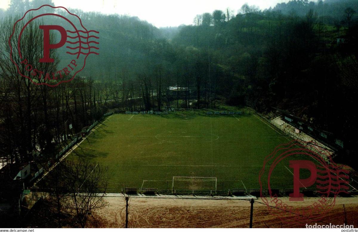 Coleccionismo deportivo: INFIERTO ASTURIAS, LA CUEVA. DEPORTIVA PILO&Ntilde;ESA. ESPA&Ntilde;A F&Uacute;TBOL FOOTBALL STADIUM STADION ESTADIO ESTA