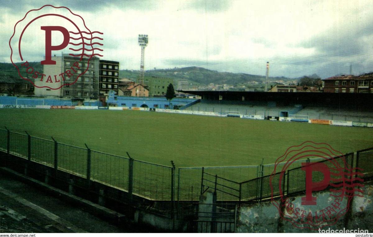 Coleccionismo deportivo: LA FELGUERA, ASTURIAS. GANZ&Aacute;BAL U.P LANGREO. ESPA&Ntilde;A F&Uacute;TBOL FOOTBALL STADIUM STADION ESTADIO ESTADE