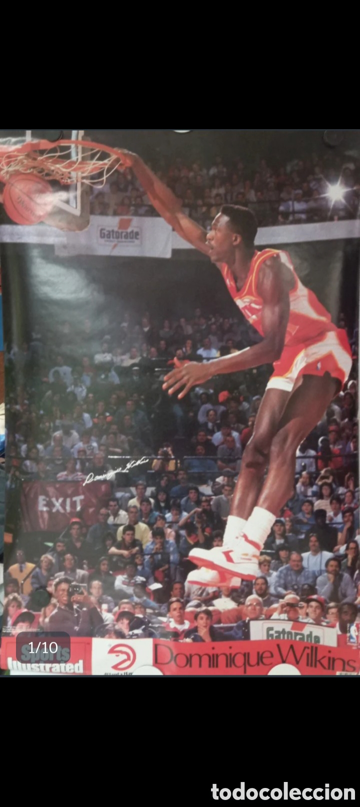 Coleccionismo deportivo: P&oacute;ster Dominique Wilkins NUEVO. &Uacute;NICO Y &Uacute;LTIMO.