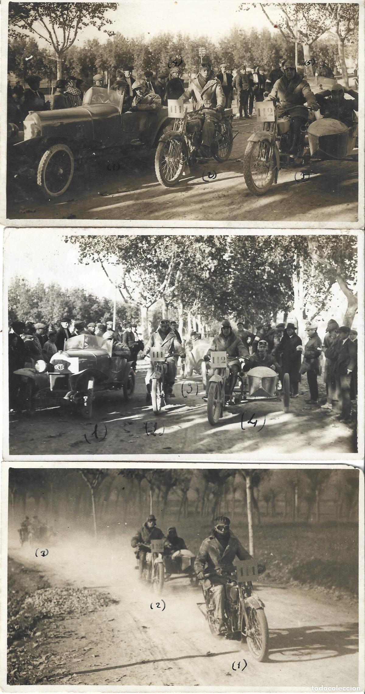 Coleccionismo deportivo: CARRERAS DE MOTOS Y COCHES EN VIC A&Ntilde;OS 20-Harley-Davidson, Autociclo Octo y Sidecar -
