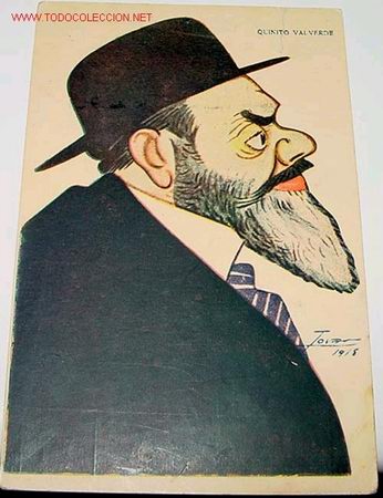 Cartoline: ANTIGUA POSTAL CON CARICATURA DEL ACTOR DE TEATRO QUINITO VALVERDE