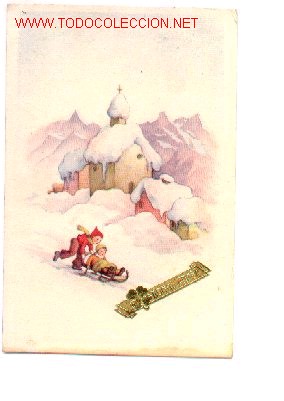 Postkarten: 7-662. Postal Dibujo Navide&ntilde;o