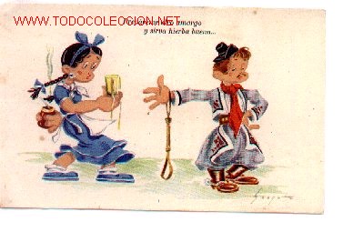 Postkarten: 7-645. Dibujo Antiguo