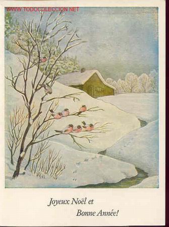 Postkarten: HIVER-Peint avec la bouche.A.E. Stegmann.