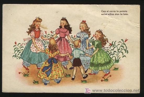 Postais: A-6941- CON EL CORRO DE LA PATATA... (A&Ntilde;OS 50).