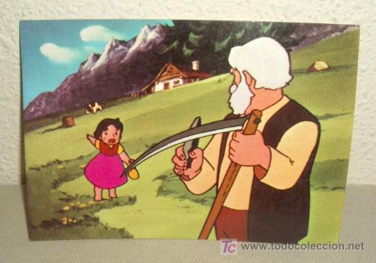 Postales: POSTAL DE HEIDI,A&Ntilde;O 1975,SIN CIRCULAR