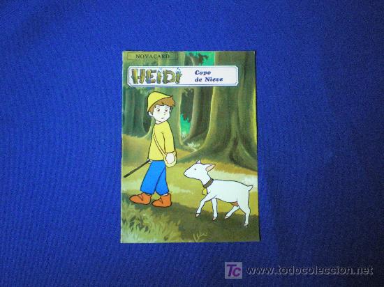 Postales: POSTAL CON CUENTO DE HEIDI  - COPO DE NIEVE - EDITORIAL MULHACEN 1975.