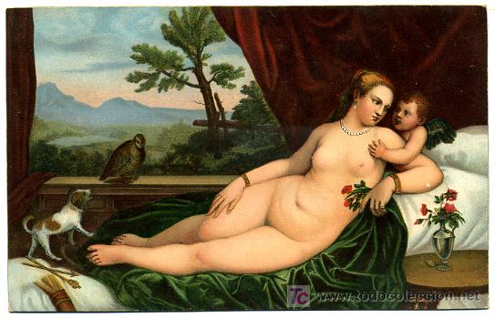Postkarten: MUJER Y NI&Ntilde;O, TIZIANO VECELLI, STENGEL, ILUSTRADA,                P18658