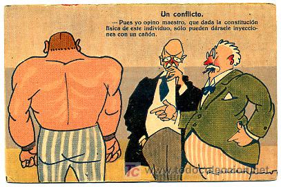 Postkarten: HOMBRES,  UN CONFLICTO,                 P18690