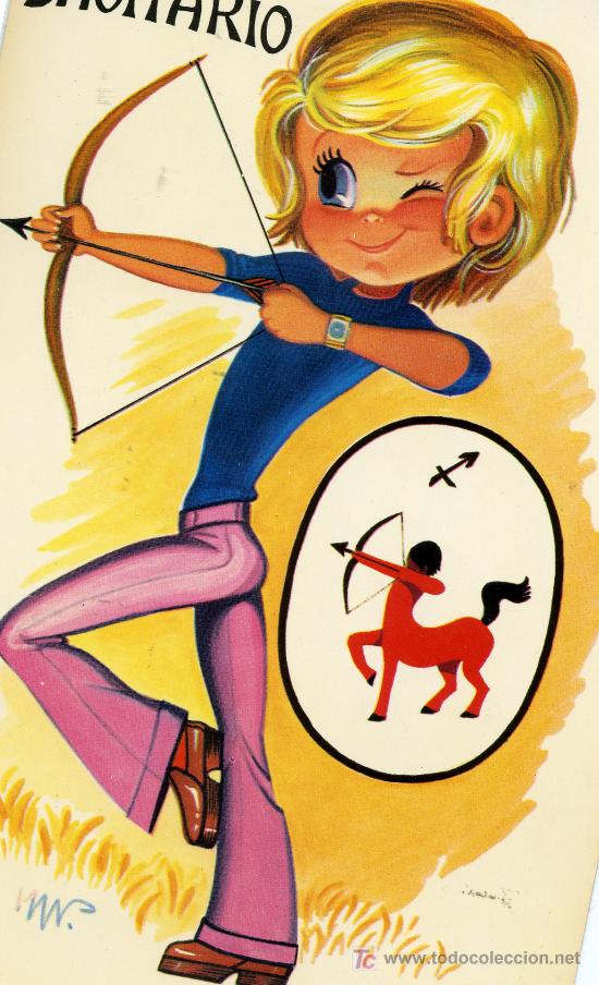Postales: POSTAL ZODIACO SAGITARIO