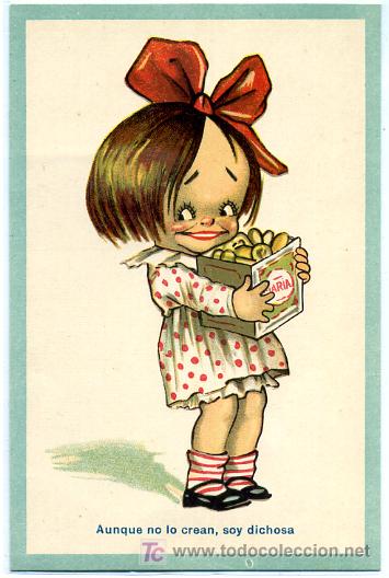 Postkarten: NI&Ntilde;A, AUNQUE NO LO CREAN, SOY DICHOSA,      P21396
