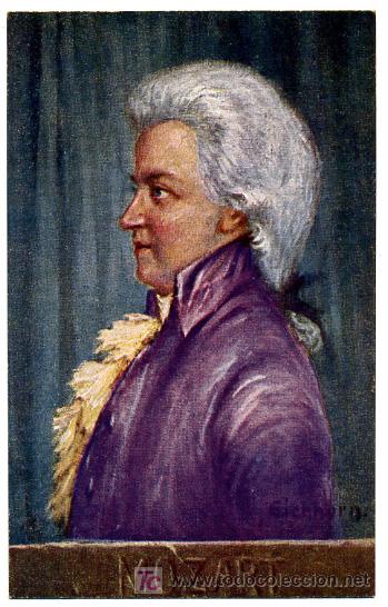 Cartoline: POSTAL MOZART , ILUSTRADA , P16358