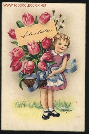 Postais: A-3917- Postal de felicitacion.