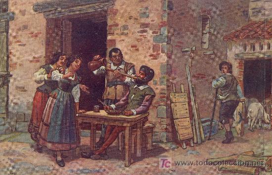 Postcards: TARJETA POSTAL DE DON QUIOTE DE LA MANCHA. N&ordm;3 EN LA VENTA