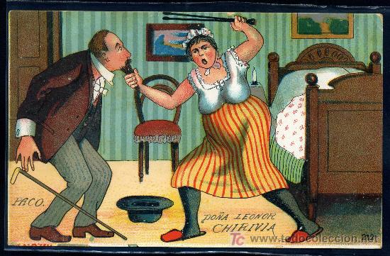 Postais: Postal Caricaturesca fabricada en Alemania -  AE Serie 212