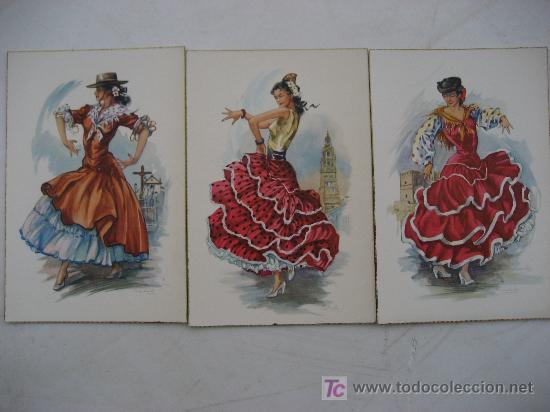 Postais: 3 postales Andaluzas. Ediciones C/Z