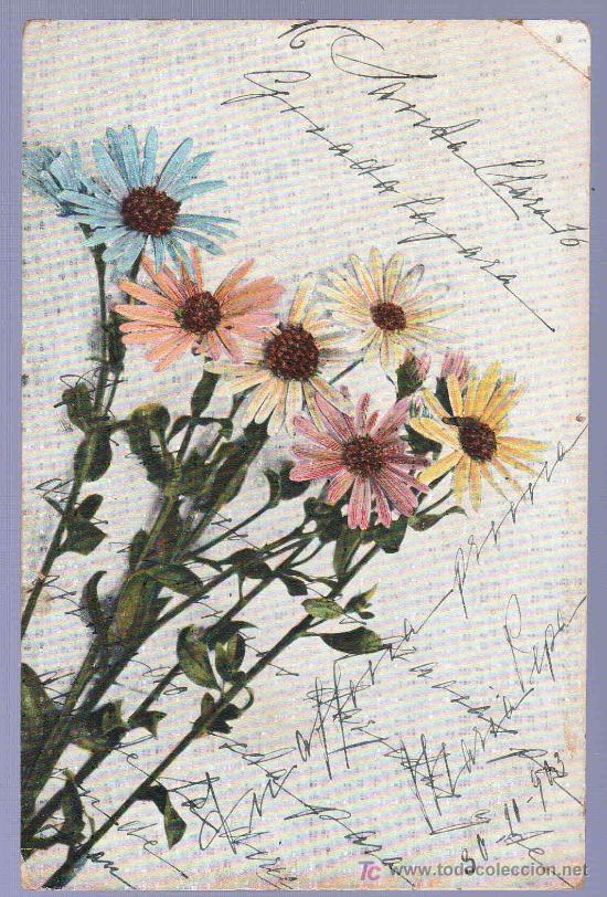 Postkarten: TARJETA POSTAL ANTIGUA DE FLORES. REVERSO NO DIVIDIDO