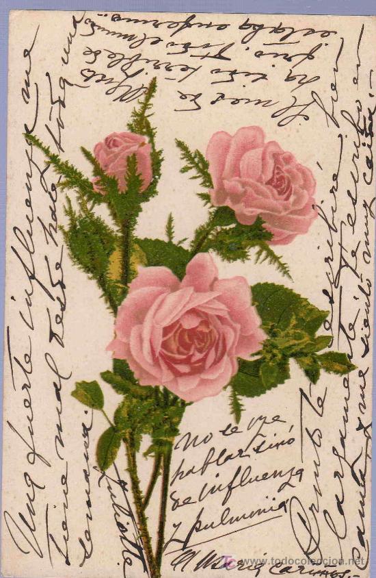 Postkarten: TARJETA POSTAL ANTIGUA DE FLORES.