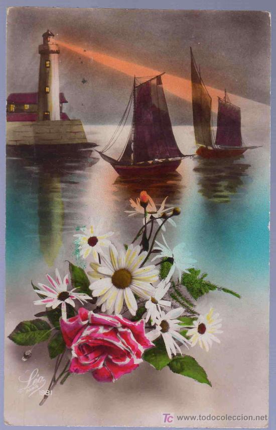 Postkarten: TARJETA POSTAL ANTIGUA DE FLORES.