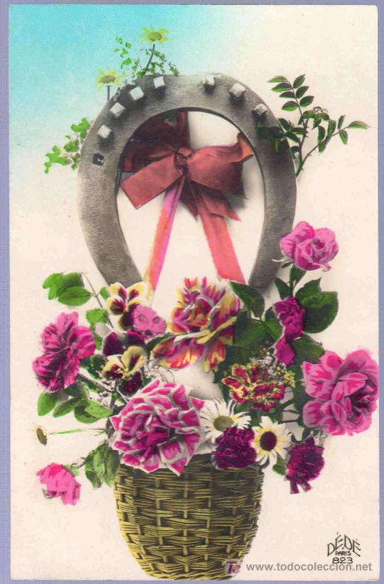 Postkarten: TARJETA POSTAL ANTIGUA DE FLORES.