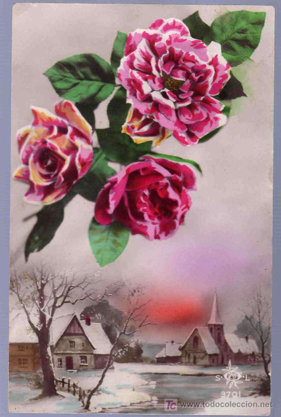 Postkarten: TARJETA POSTAL ANTIGUA DE FLORES.