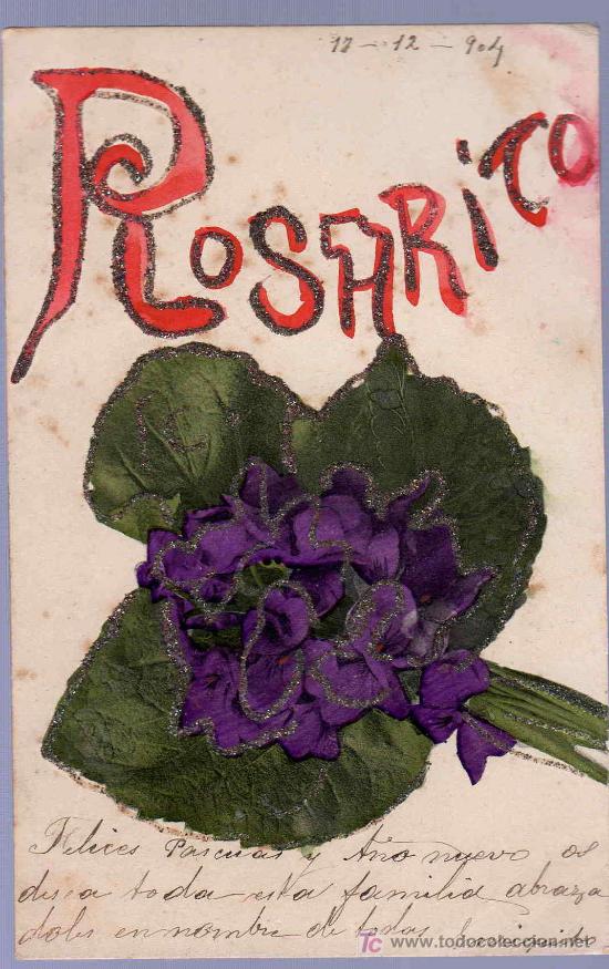 Postkarten: TARJETA POSTAL ANTIGUA DE FLORES. REVERSO NO DIVIDIDO