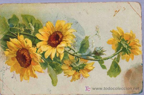 Postais: TARJETA POSTAL ANTIGUA DE FLORES.