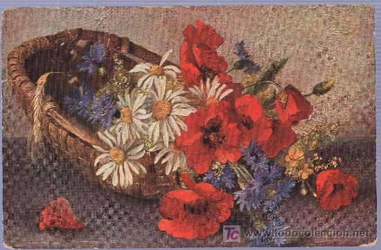 Postais: TARJETA POSTAL ANTIGUA DE FLORES.