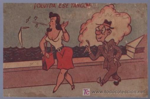 Postkarten: TARJETA POSTAL ANTIGUA HUMORISTICA. REVERSO NO DIVIDIDO.