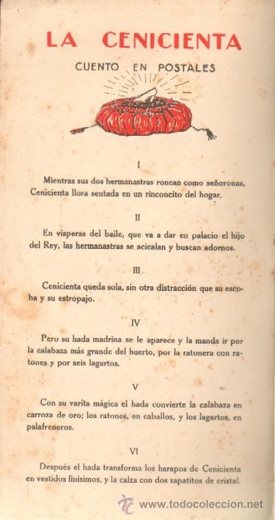 Postales: GUARDA IZQDA Y DCHA CON RELATO DEL CUENTO. - Foto 3