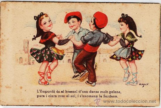 Postkarten: postal catalana.- sardana.- dib. zsolt - n&ordm; 105 - ed cmb.- a&ntilde;os treinta