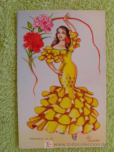 Postais: Postal Antigua : Andalucia 77 - Elsi Gumier. 1963