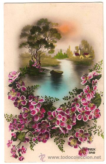 Postales: 6058- EL LAGO- PRECIOSA POSTAL CIRC 1930 - EDIC REX 2419