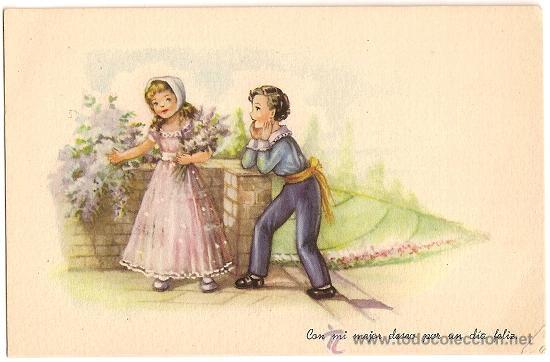 Postales: 6063 - TARJETA POR UN D&Iacute;A FELIZ - EDIC. PD - SERIE 1377 (GASTOS DE ENV&Iacute;O INCLU&Iacute;DOS)