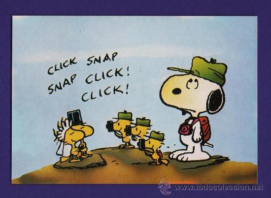 Postales: snoopy.- postal autoadhesiva.- sin editor.- sin circular.- a&ntilde;os 70 / 80