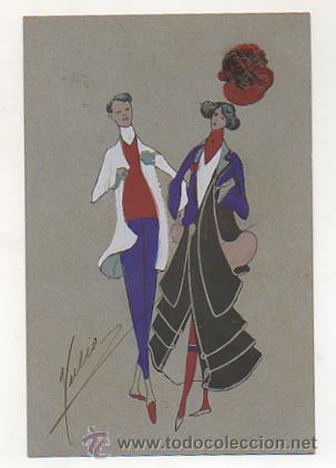 Postais: POSTAL COLOREADA A MANO. PAREJA. (SERIE 'FAVORIT'. K. V. I. B. 12, N&ordm; 36). (REVERSO SIN DIVIDIR).