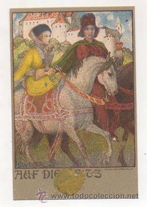 Cartoline: POSTAL ILUSTRADA POR H. J. WEBER. (LITH. ANST V. HUBERT KOHLER, MUNCHEN). REVERSO SIN DIVIDIR.