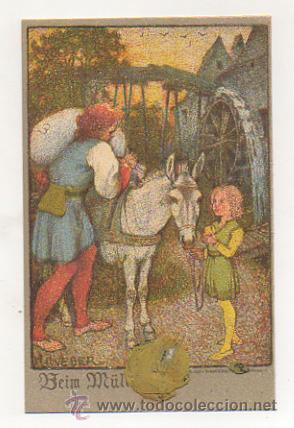 Postais: POSTAL ILUSTRADA POR H. J. WEBER. (LITH. ANST V. HUBERT KOHLER, MUNCHEN). REVERSO SIN DIVIDIR.