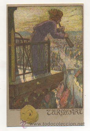 Cartoline: POSTAL ILUSTRADA POR H. J. WEBER. (LITH. ANST V. HUBERT KOHLER, MUNCHEN). REVERSO SIN DIVIDIR.