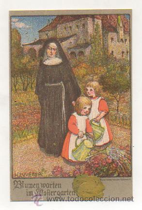 Postais: POSTAL ILUSTRADA POR H. J. WEBER. (LITH. ANST V. HUBERT KOHLER, MUNCHEN). REVERSO SIN DIVIDIR.