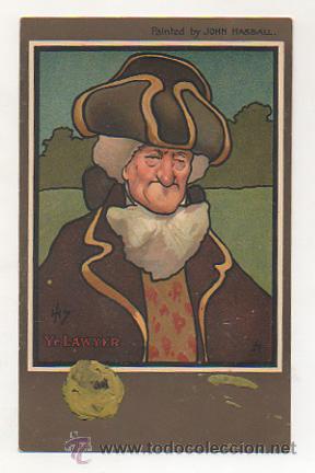 Postais: POSTAL ILUSTRADA POR JOHN HASSALL. YE LAWYER. (RAPHAEL TUCK & SONS).