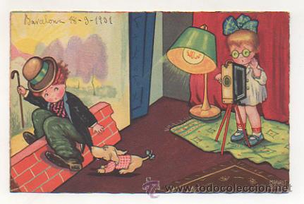 Postais: POSTAL ILUSTRADA POR MARGRET BORISS.