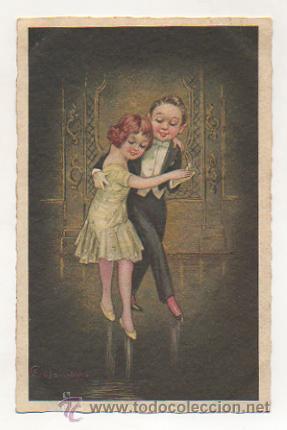 Postais: POSTAL ILUSTRADA POR COLOMBO. BAILANDO TANGO. (2335)